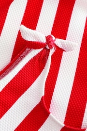 Red Stripe Tie Shoulder Swimsuit (3mths-12yrs) - Image 7 of 7