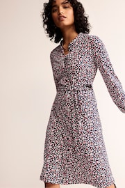 Boden Blue Petite Julia Jersey Shirt Dress - Image 1 of 5