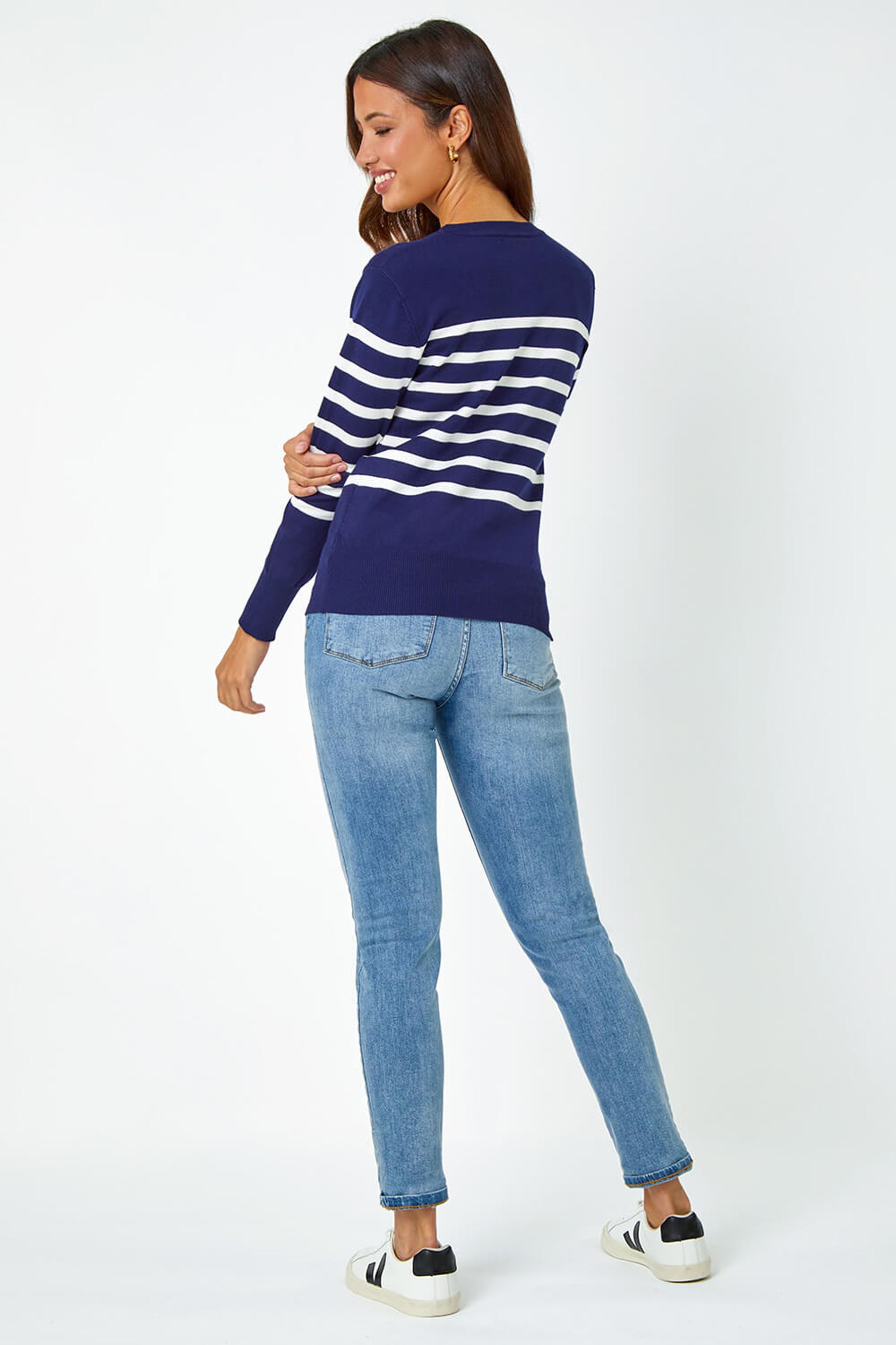Next navy heart jumper on sale