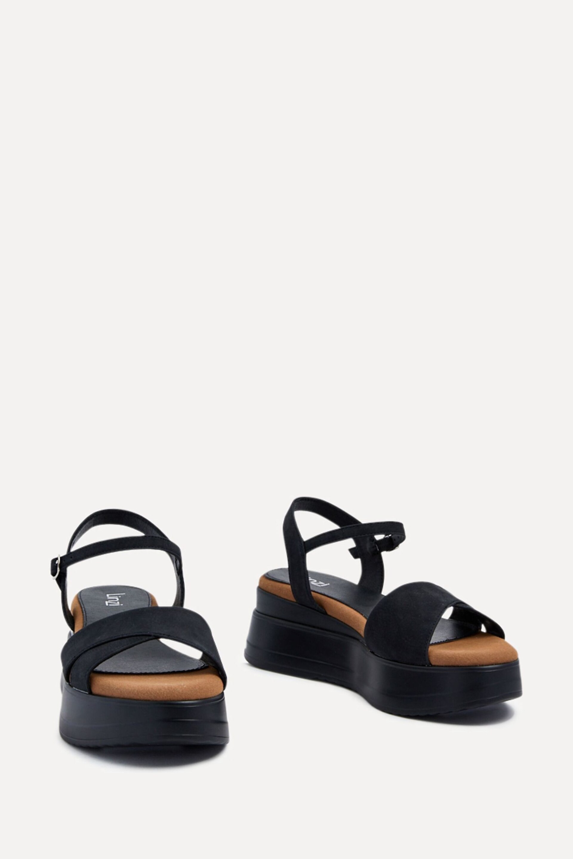 Linzi Black Maple Crossover Sandals With Ankle Strap - Image 3 of 5