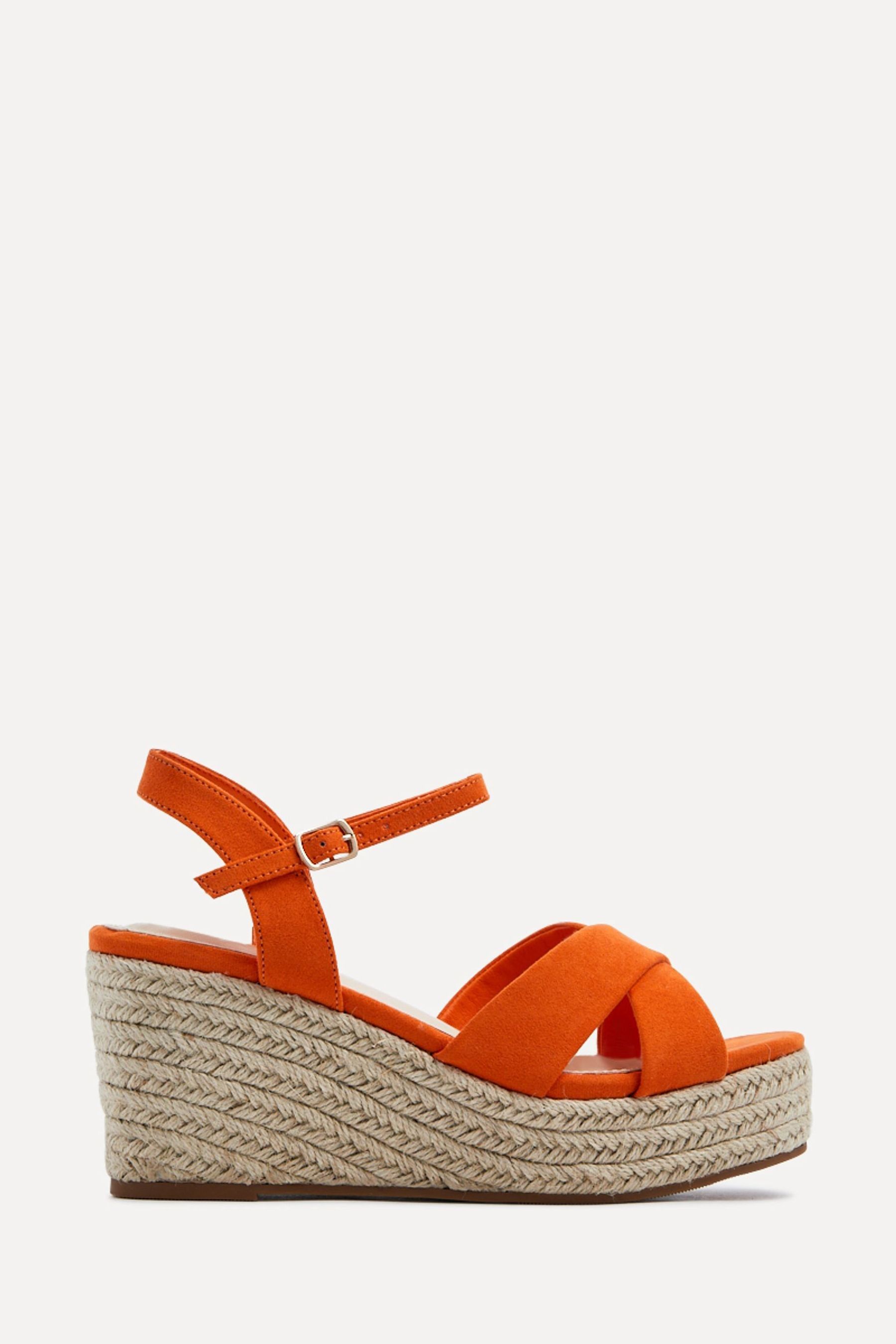 Buy Linzi Orange Vision Crossover Rope Detail Wedges from Next Armenia