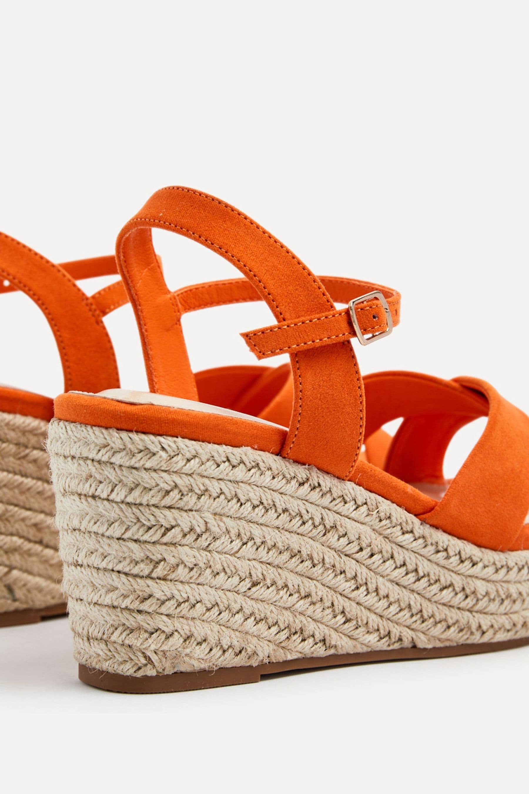 Buy Linzi Orange Vision Crossover Rope Detail Wedges from Next Armenia