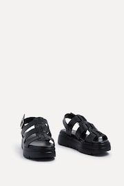 Linzi Black Boston Slingback Gladiator Sandals - Image 3 of 5