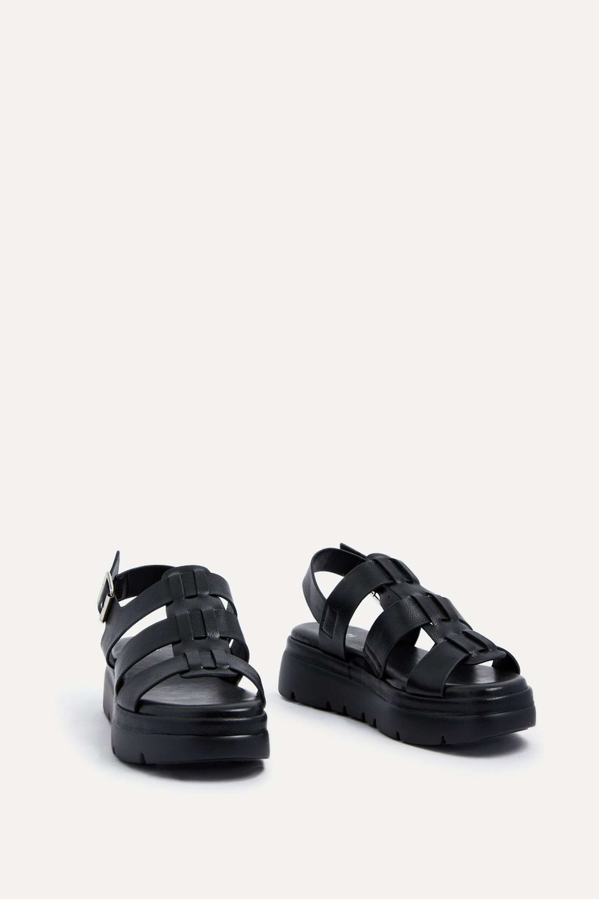 Linzi Black Boston Slingback Gladiator Sandals - Image 3 of 5