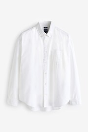 Gap White Oversized Long Sleeve Oxford Shirt - Image 2 of 6