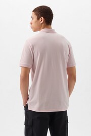 Gap Pink Logo Pique Short Sleeve Polo Shirt - Image 2 of 3