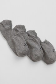 Gap Grey Adults Logo No Show Socks (3 Pack) - Image 1 of 1