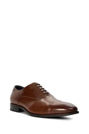 Dune London Brown Wide Fit Secrecy Oxford Toe Cap Lace-Up Shoes - Image 3 of 6