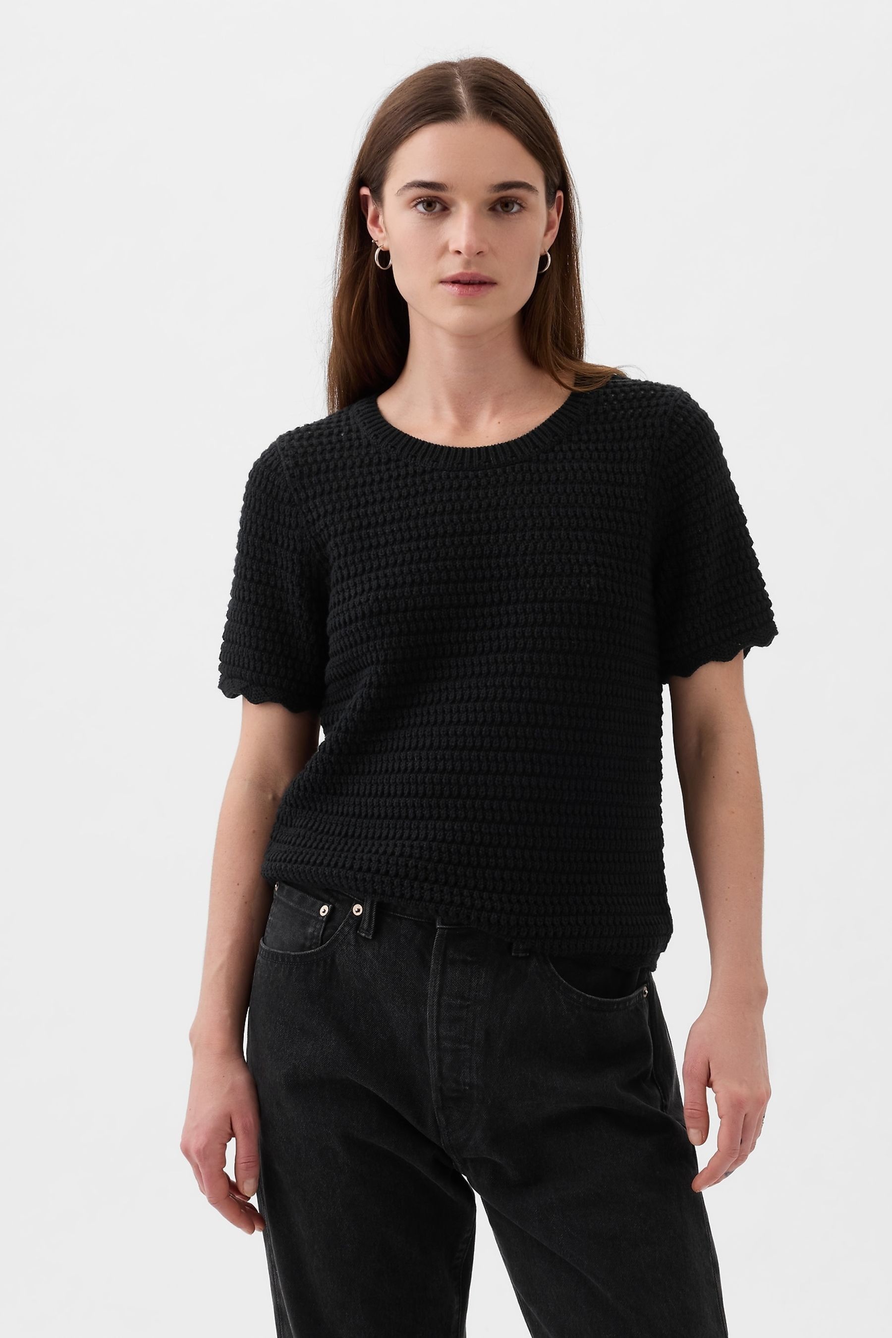 Gap short sleeve sweater clearance