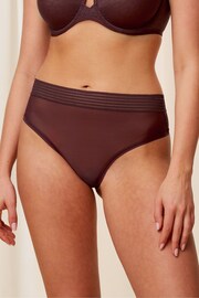 Triumph Tempting Sheer Highwaist String Brown Briefs - Image 1 of 5