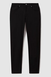 Reiss Black Rufus Tapered Slim Fit Jersey Jeans - Image 2 of 6