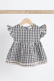 Black/White Gingham Baby Dress and Leggings Set - Image 5 of 11