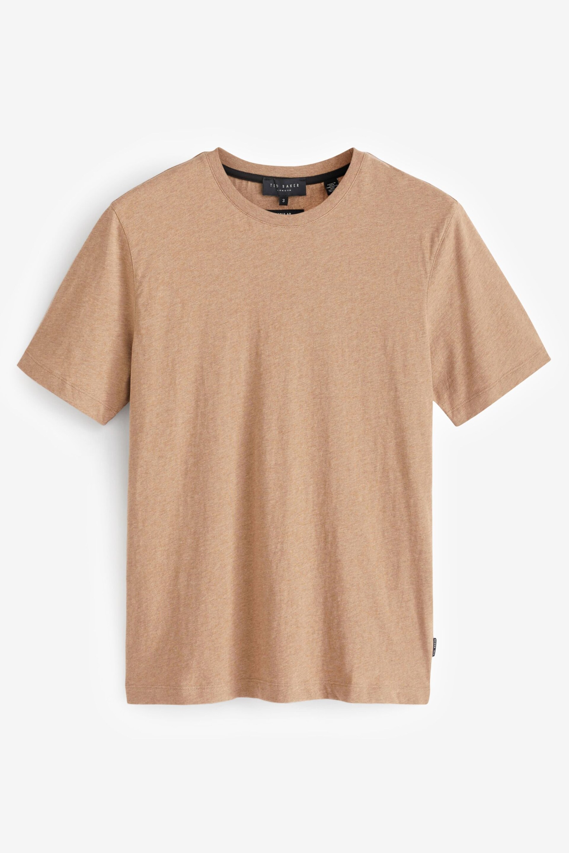Ted Baker Brown Tywinn Regular Plain T-Shirt - Image 5 of 6