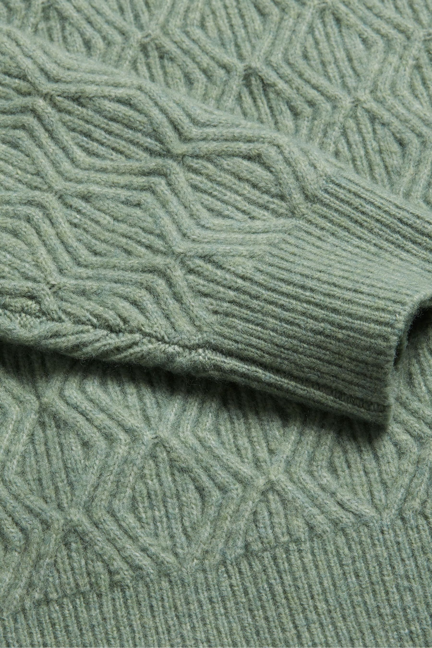 Buy Ted Baker Green Atchet Textured Cable Crew Neck Jumper from Next Luxembourg