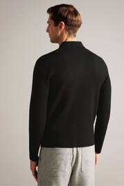 Ted Baker Black Long Sleeve Pieter Suede Front Zip Through Jacket - Image 2 of 7