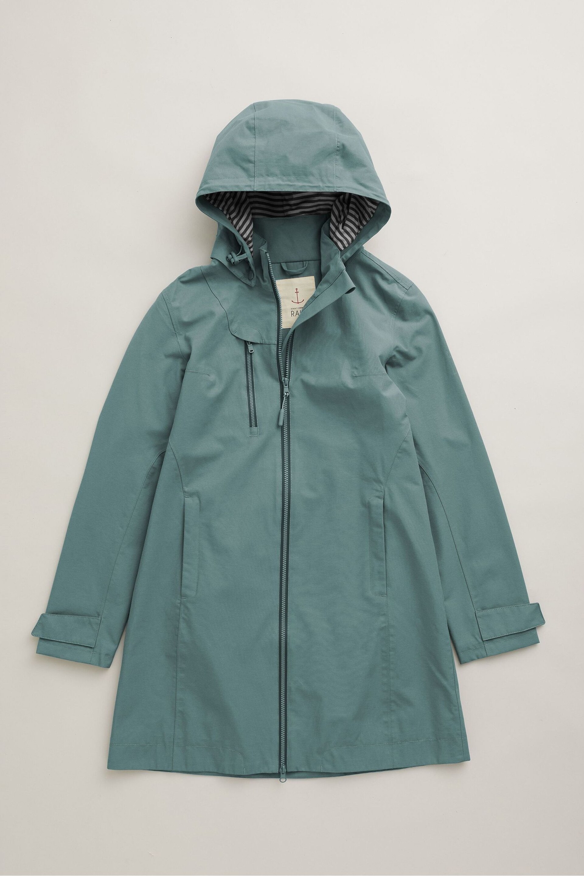 Seasalt Cornwall Green Coverack Waterproof Coat - Image 6 of 7