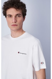 Champion Crewneck White 100% Cotton T-Shirt - Image 2 of 2