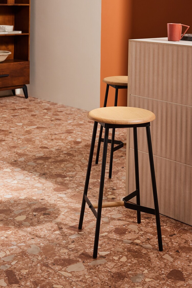 Buy Black and Oak Kabin Bar Stool from the Next UK online shop