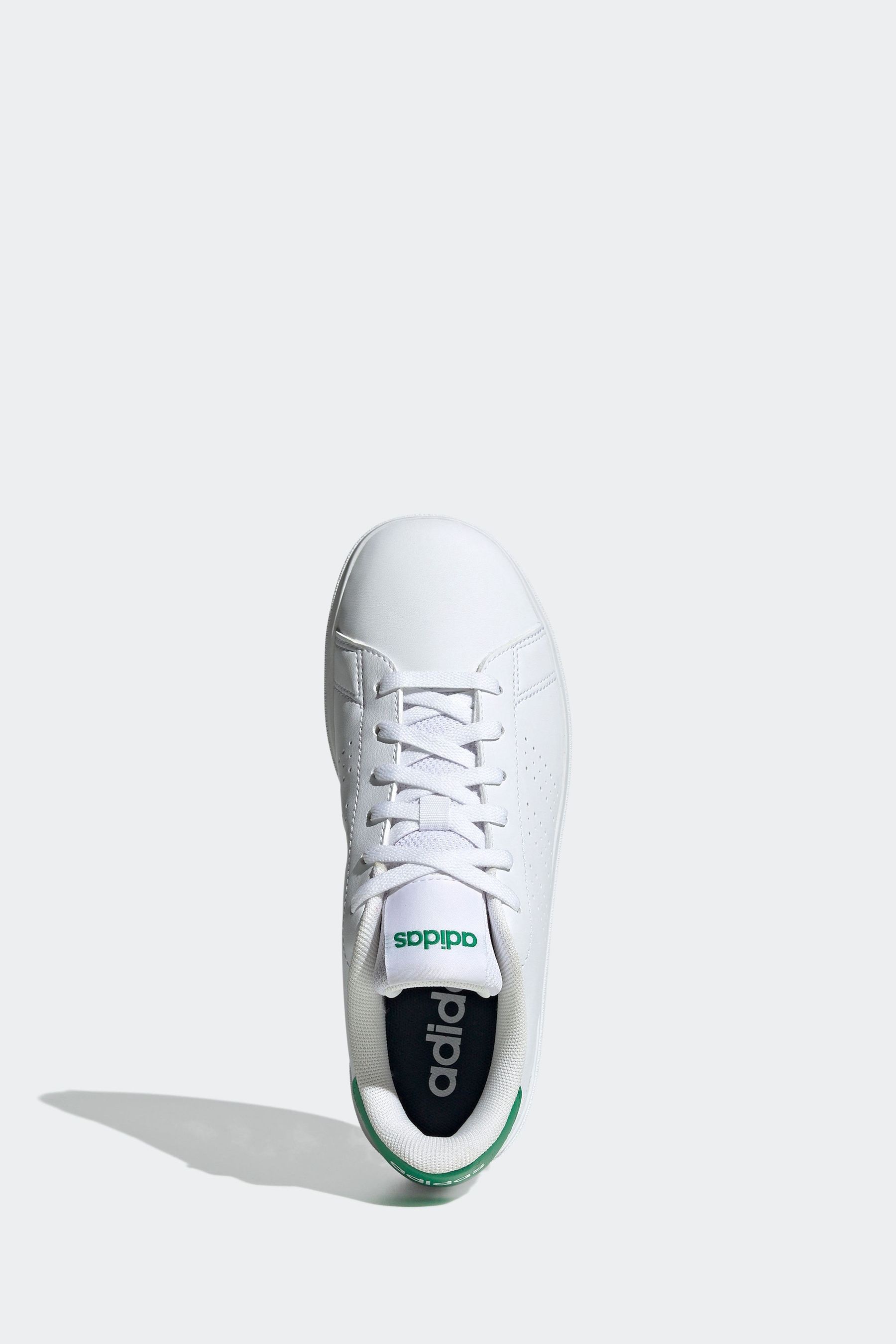 Buy adidas White Green Kids Advantage Base 2.0 Trainers from the Next UK online shop