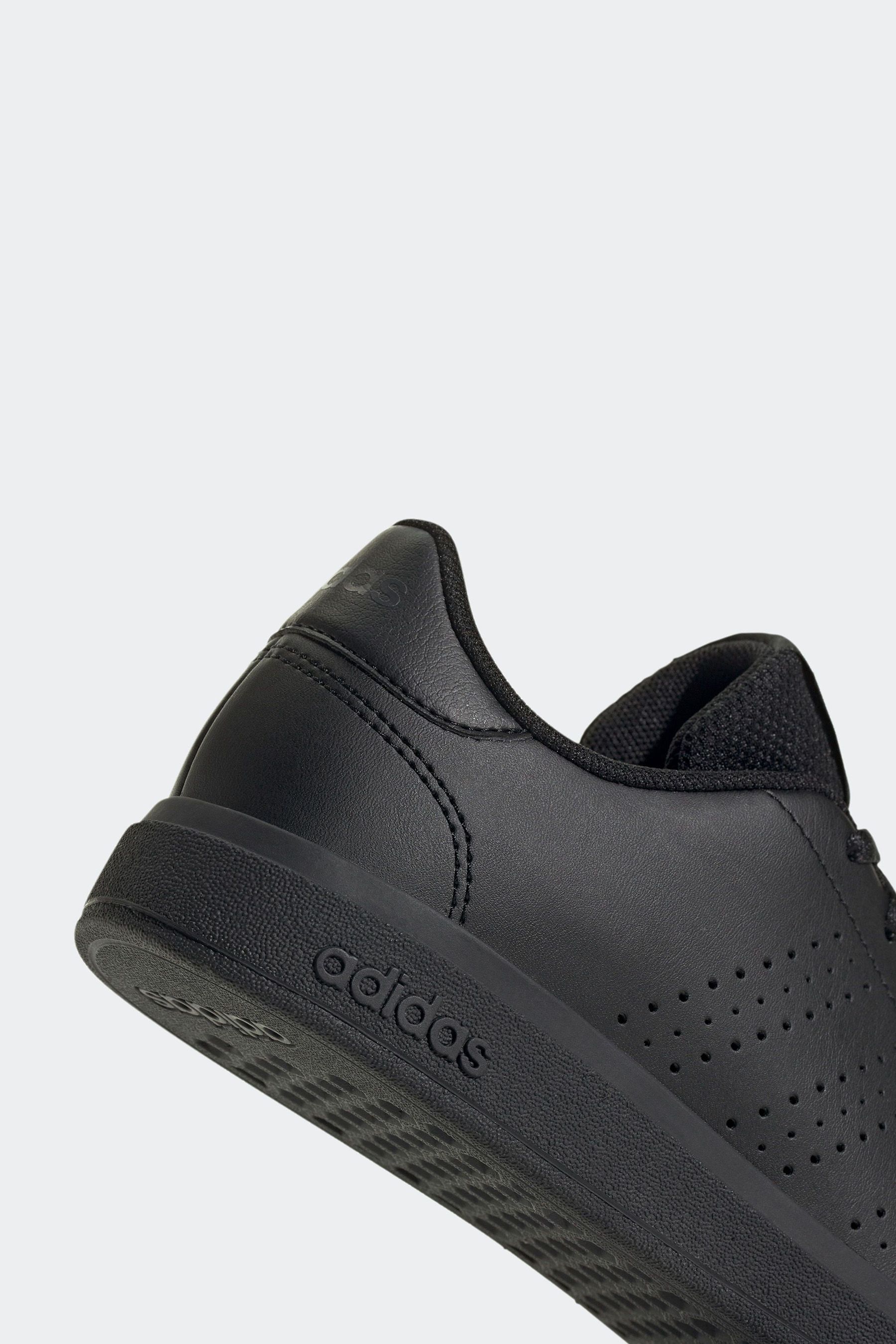 adidas charcoal Black Kids Advantage Base 2.0 Trainers