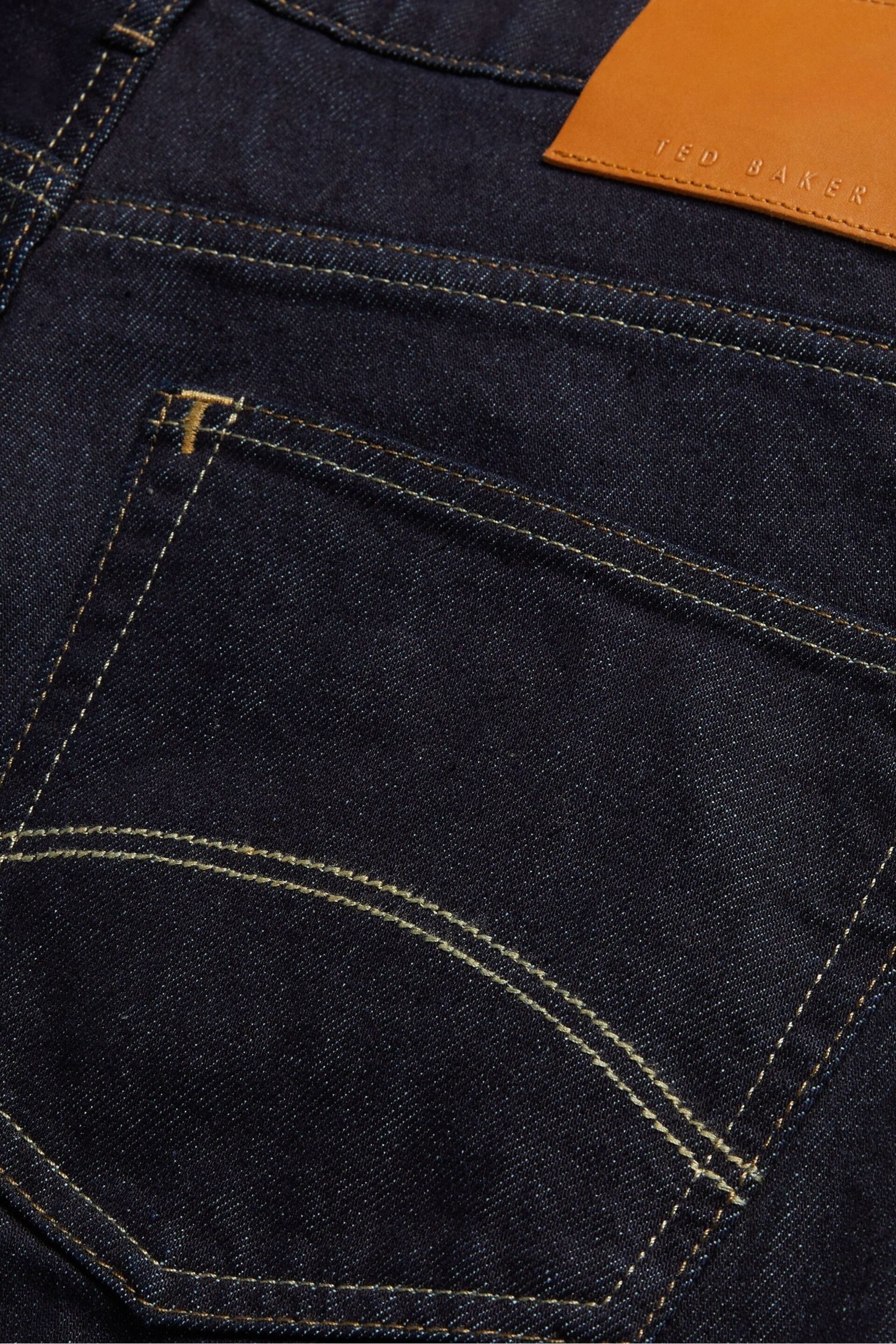 Ted Baker Blue Elvvis Slim Fit Stretch Jeans - Image 3 of 4