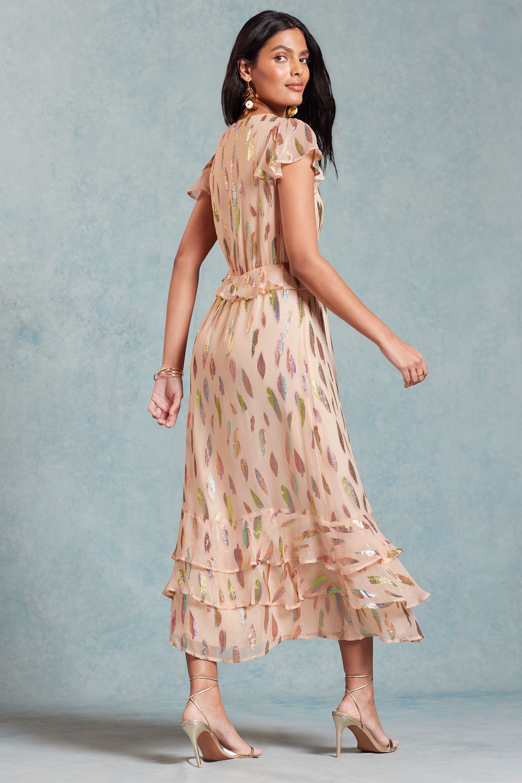 Petite frill dress cheap