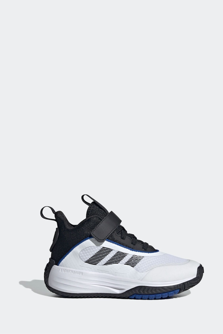 adidas White Ownthegame 3.0 K Trainers - Image 1 of 8