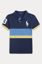 Polo Ralph Lauren Boys Navy Big Pony Cotton Polo Shirt - Image 1 of 4