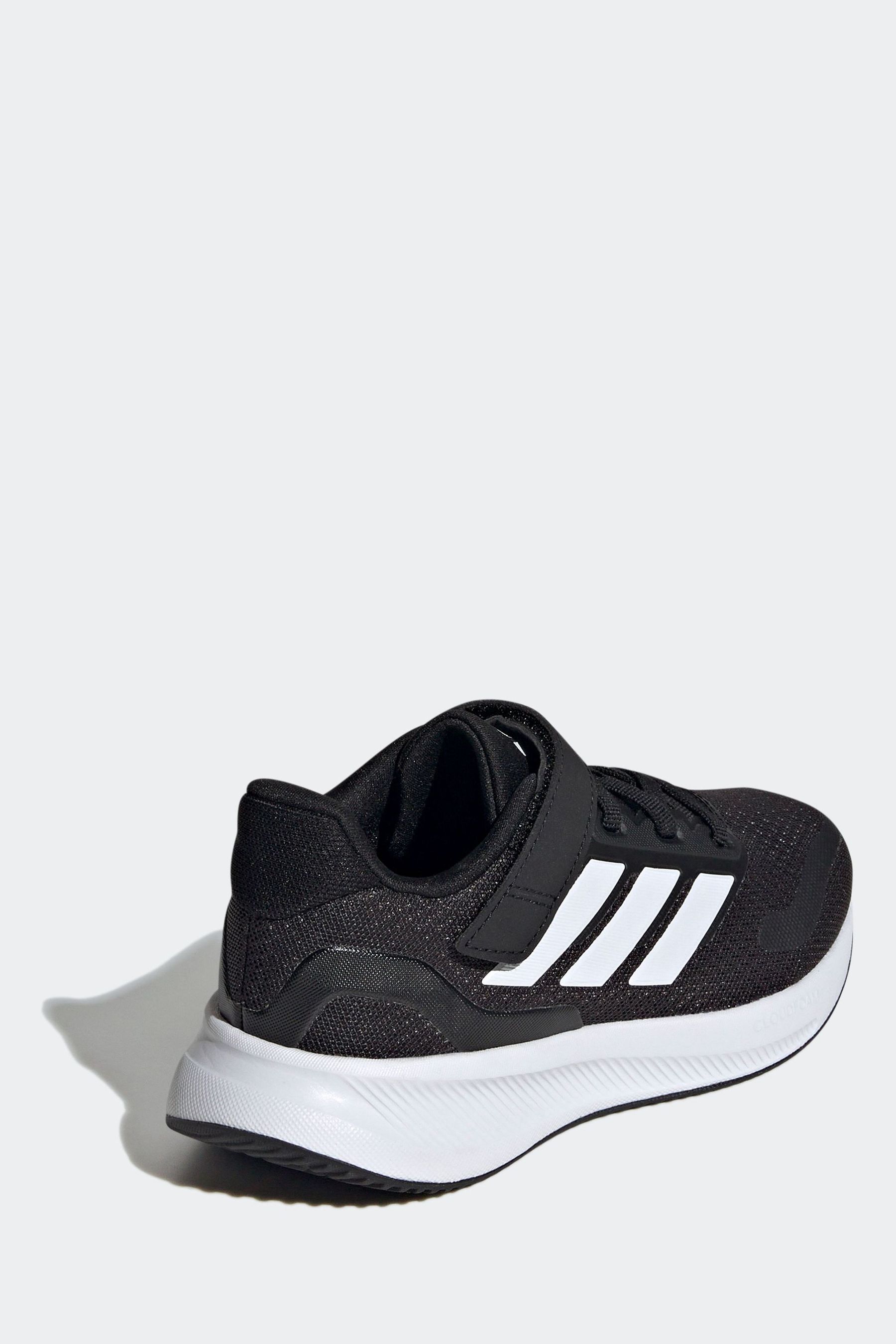 Black White adidas Kids Runfalcon 5 Trainers