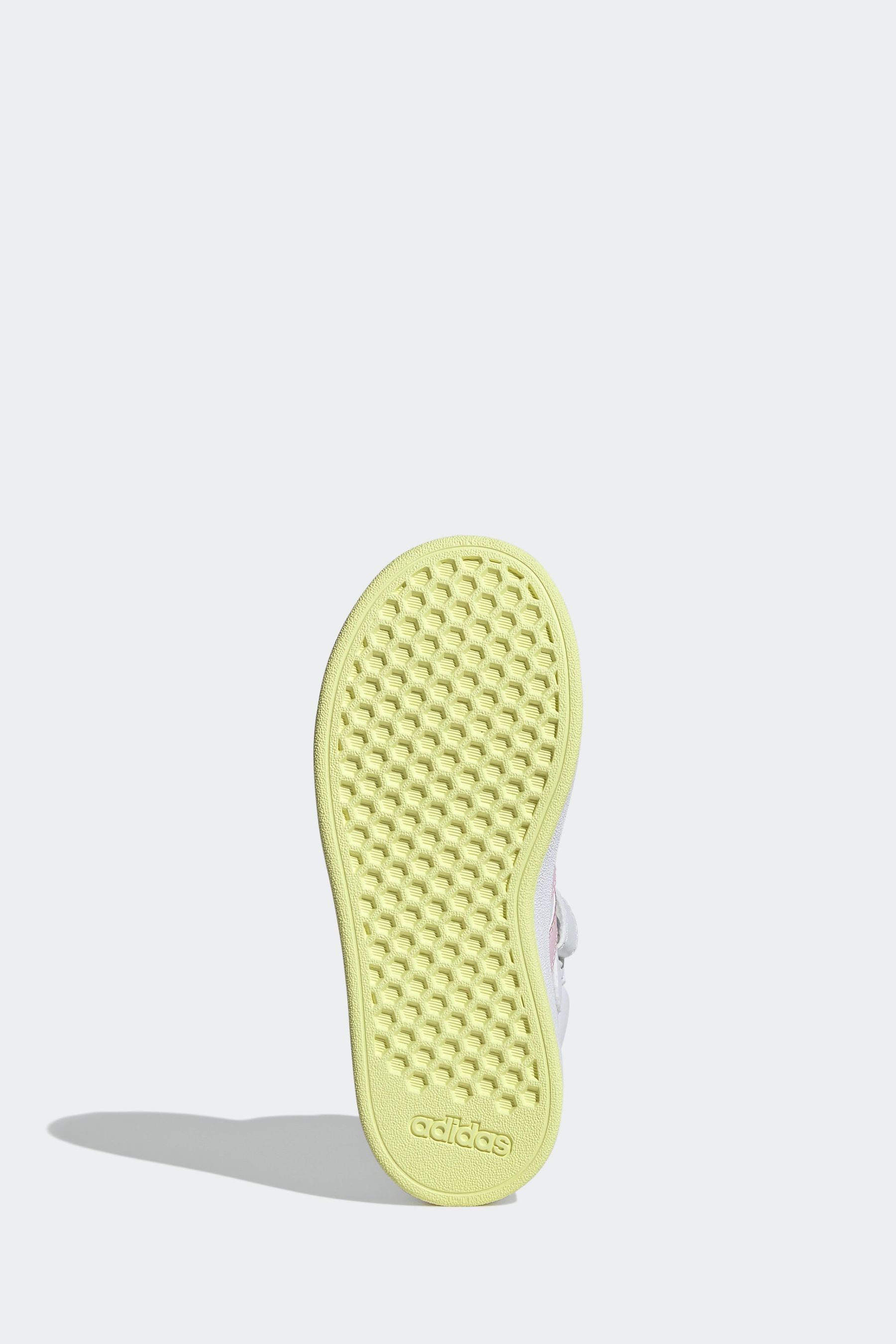 adidas White Kids Grand Court Mid Shoes