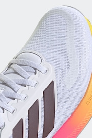 adidas White/Multi Runfalcon 5 Running Trainers - Image 9 of 9