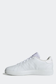 adidas Dove White Kids Advantage Base 2.0 Shoes - Image 5 of 9