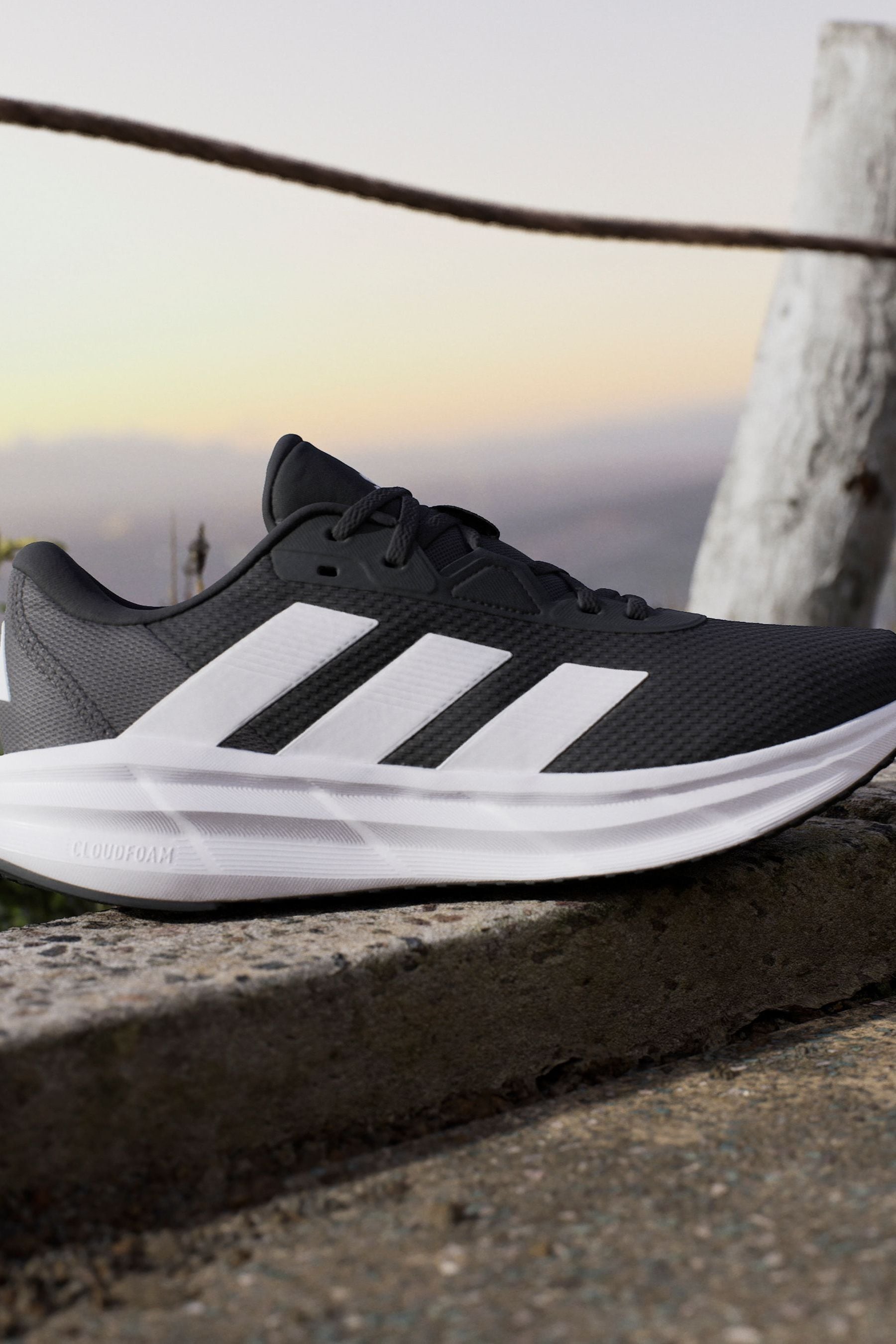 adidas Black white Galaxy 7 Running Shoes