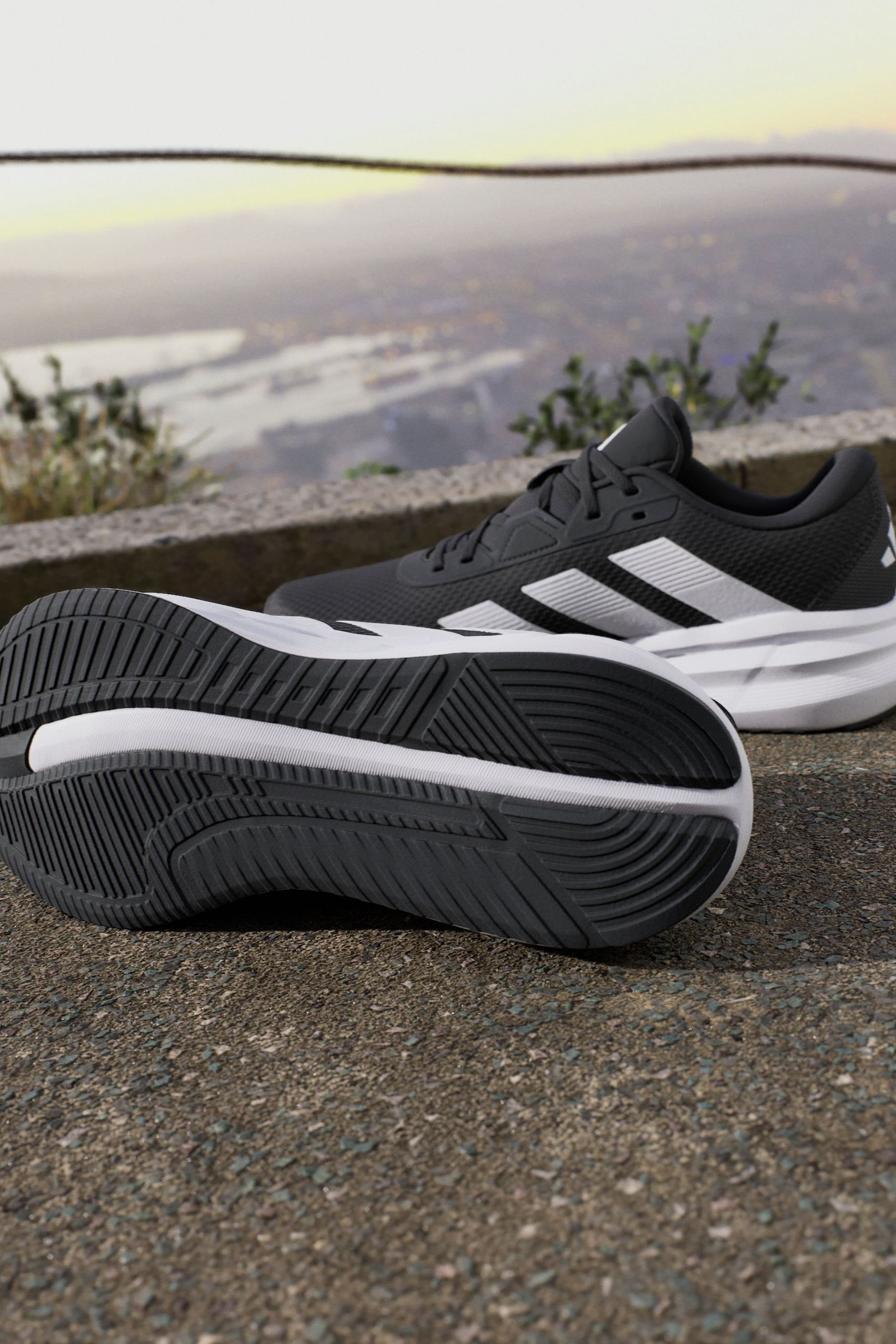 Buy adidas Black white Galaxy 7 Running Trainers from Next USA