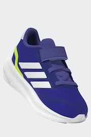 adidas Dark Blue Runfalcon 5 E L I Trainers - Image 8 of 20