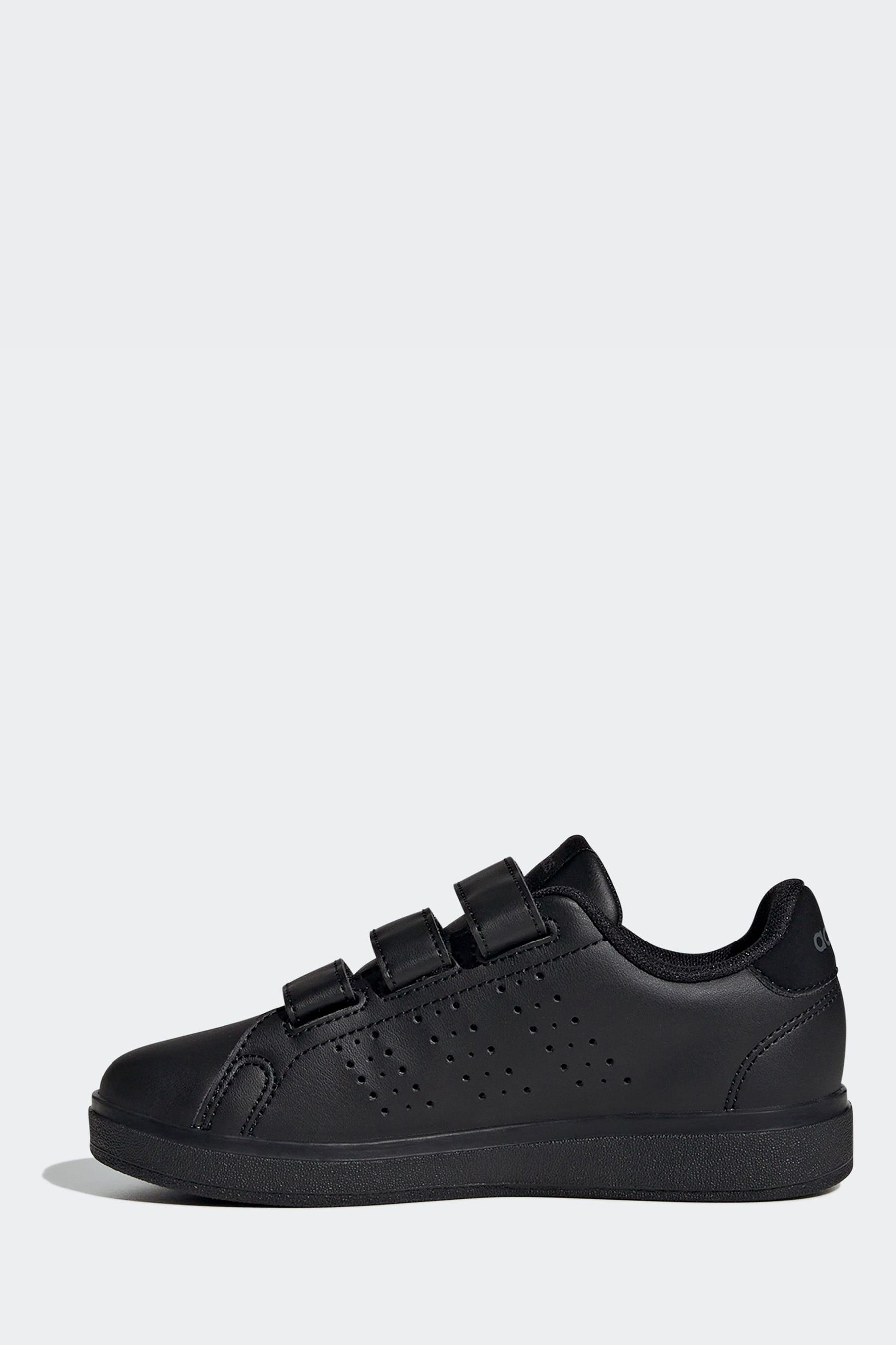 Adidas advantage clean black junior sales