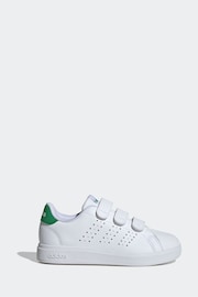 adidas White Kids Advantage Base 2.0 Shoes - Image 1 of 10