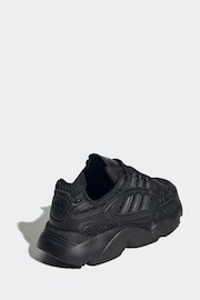 adidas Black Kids Originals OZMILLEN Elastic Laces Shoes - Image 4 of 8