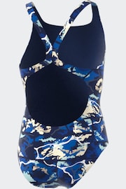 adidas Blue Junior Swimsuit - Image 3 of 3