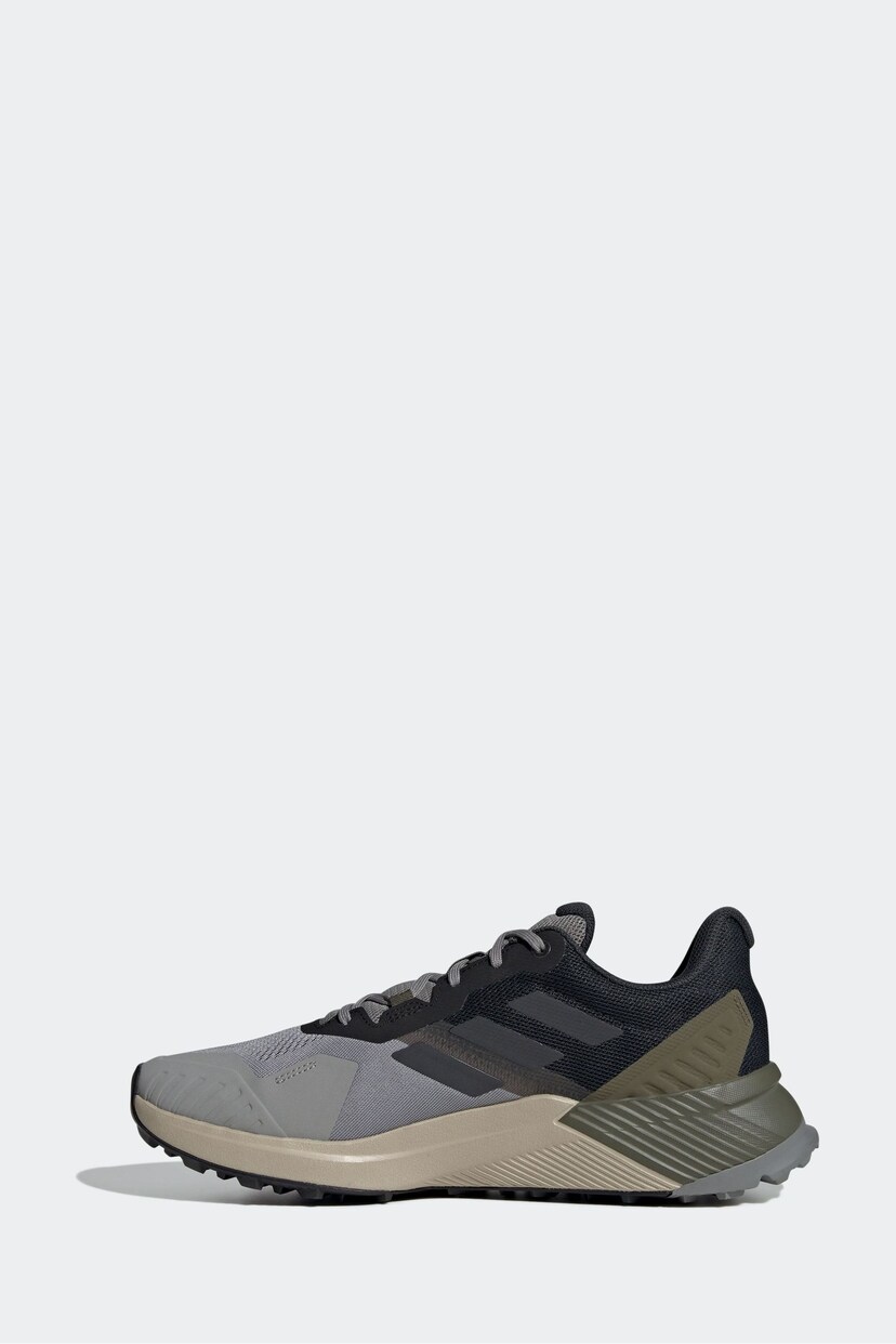 adidas Terrex Grey Soulstride Trail Running Trainers - Image 2 of 8