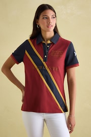 Joules Official Blair Burgundy Red Polo Shirt - Image 2 of 9