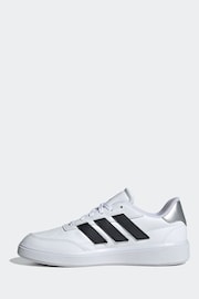 adidas White Court Block Trainers - Image 2 of 9