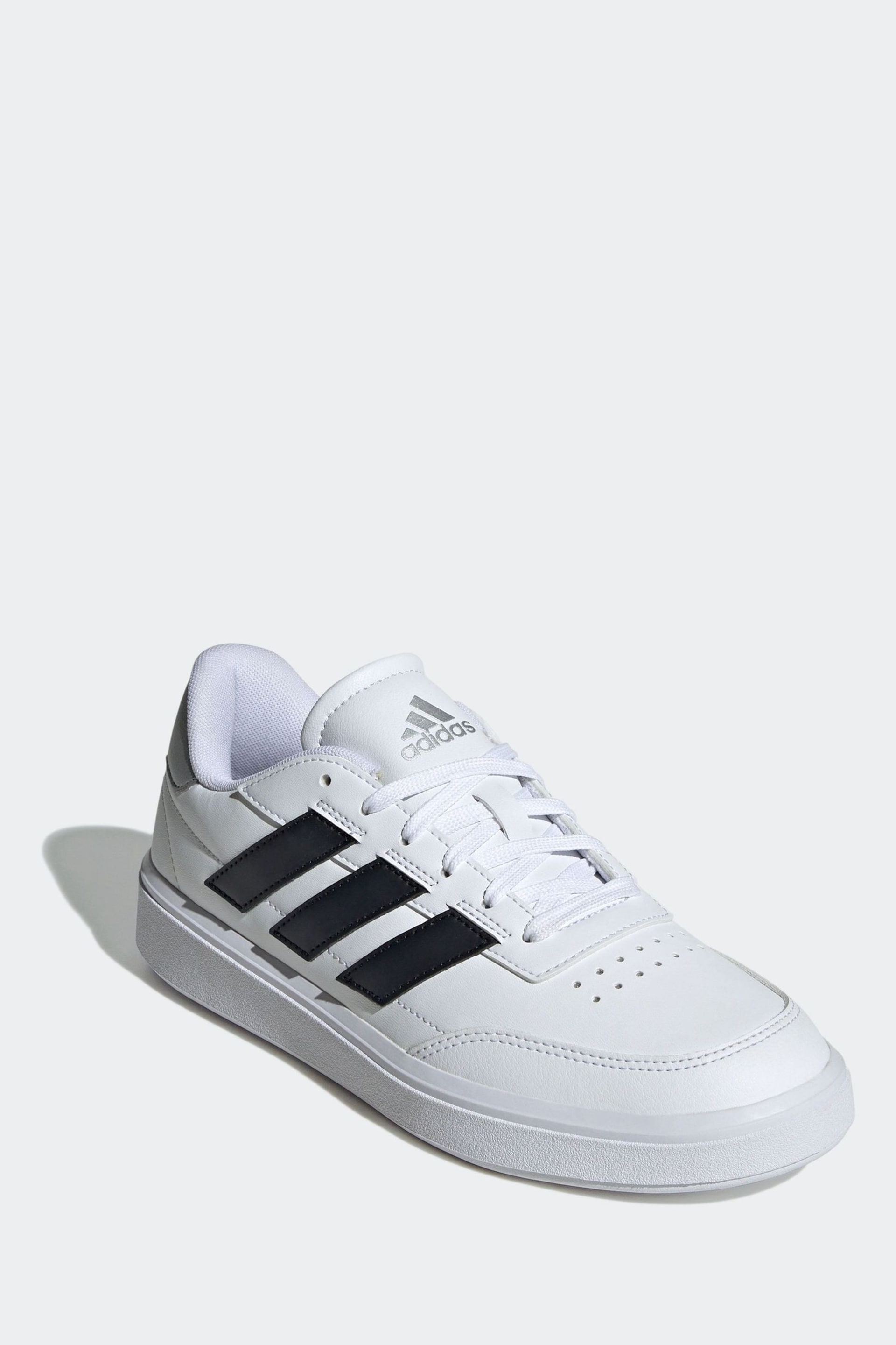 adidas White Court Block Trainers - Image 3 of 9