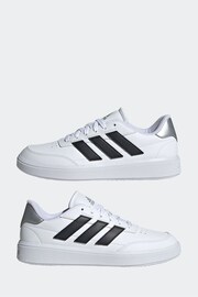 adidas White Court Block Trainers - Image 5 of 9