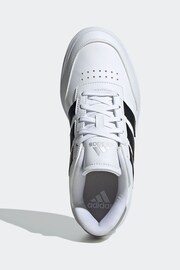 adidas White Court Block Trainers - Image 8 of 9