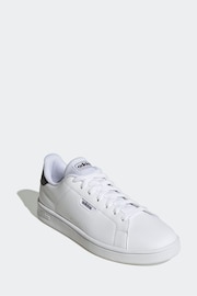 adidas White Urban Court Trainers - Image 3 of 8