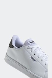 adidas White Urban Court Trainers - Image 7 of 8