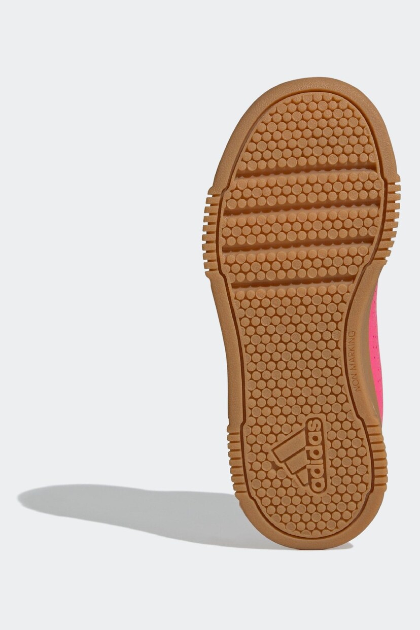 adidas Pink/Tan Tensaur Hook and Loop Shoes - Image 6 of 8
