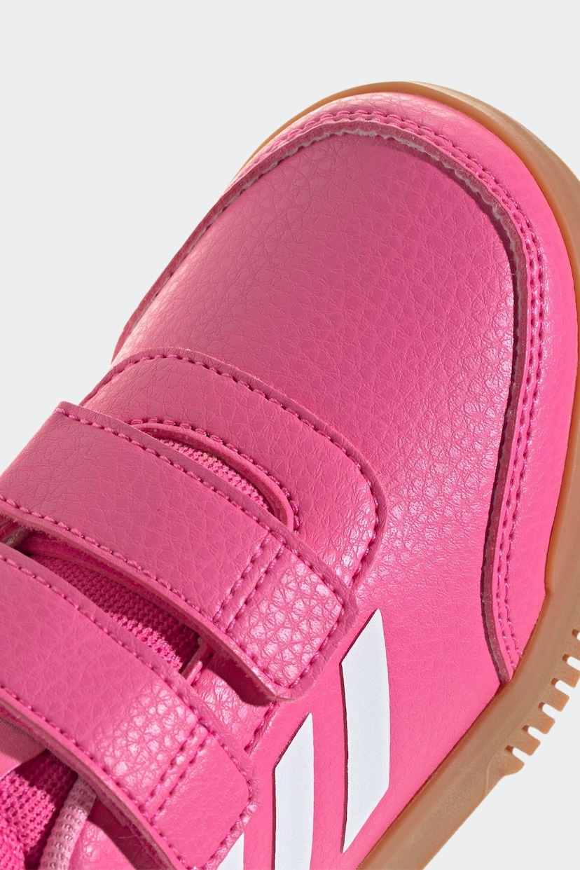 adidas Pink/Tan Tensaur Hook and Loop Shoes - Image 7 of 8