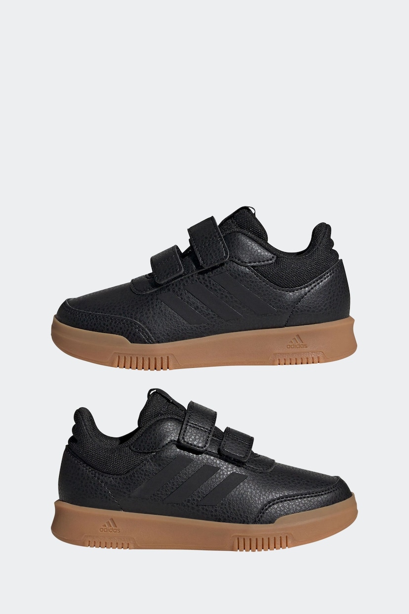 adidas Black/Tan Tensaur Hook and Loop Shoes - Image 8 of 9